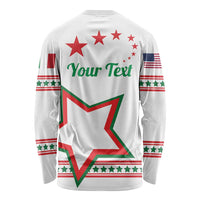 Personalized Italian-American Heritage Month Long Sleeve Shirt Starlight Simple Style - Wonder Print Shop
