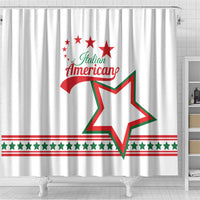 Italian-American Heritage Month Shower Curtain Starlight Simple Style