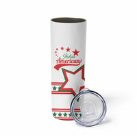 Personalized Italian - American Heritage Month Skinny Tumbler Starlight Simple Style - Wonder Print Shop