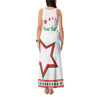 Personalized Italian-American Heritage Month Tank Maxi Dress Starlight Simple Style - Wonder Print Shop