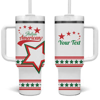 Personalized Italian - American Heritage Month Tumbler With Handle Starlight Simple Style - Wonder Print Shop