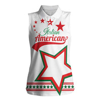 Personalized Italian-American Heritage Month Women Sleeveless Polo Shirt Starlight Simple Style - Wonder Print Shop