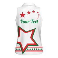 Personalized Italian-American Heritage Month Women Sleeveless Polo Shirt Starlight Simple Style - Wonder Print Shop