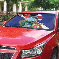 Costa Rica Pura Vida Tropical Auto Sun Shade - Wonder Print Shop