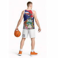 Personalized Costa Rica Pura Vida Tropical Basketball Jersey - Wonder Print Shop