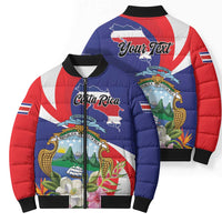 Personalized Costa Rica Pura Vida Tropical Bomber Puffer Jacket - Wonder Print Shop