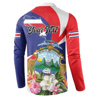 Personalized Costa Rica Pura Vida Tropical Button Sweatshirt - Wonder Print Shop