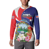 Personalized Costa Rica Pura Vida Tropical Button Sweatshirt - Wonder Print Shop