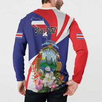 Personalized Costa Rica Pura Vida Tropical Button Sweatshirt - Wonder Print Shop