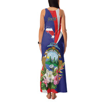 Personalized Costa Rica Pura Vida Tropical Family Matching Tank Maxi Dress and Hawaiian Shirt - Wonder Print Shop