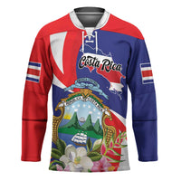 Personalized Costa Rica Pura Vida Tropical Hockey Jersey - Wonder Print Shop