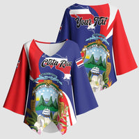 Personalized Costa Rica Pura Vida Tropical Kimono Sleeve Blouse - Wonder Print Shop