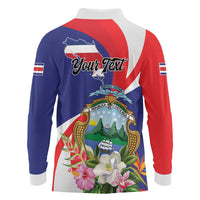 Personalized Costa Rica Pura Vida Tropical Long Sleeve Polo Shirt - Wonder Print Shop