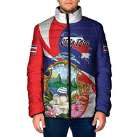 Personalized Costa Rica Pura Vida Tropical Padded Jacket - Wonder Print Shop