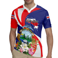 Personalized Costa Rica Pura Vida Tropical Rugby Jersey - Wonder Print Shop