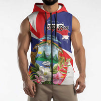 Personalized Costa Rica Pura Vida Tropical Sleeveless Zip Hoodie - Wonder Print Shop
