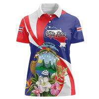 Personalized Costa Rica Pura Vida Tropical Women Polo Shirt - Wonder Print Shop