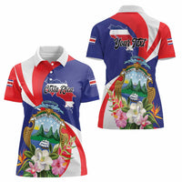 Personalized Costa Rica Pura Vida Tropical Women Polo Shirt - Wonder Print Shop