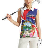 Personalized Costa Rica Pura Vida Tropical Women Sleeveless Polo Shirt - Wonder Print Shop