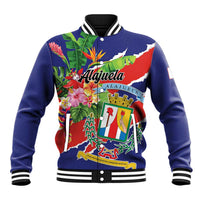 Personalized Costa Rica Alajuela Province Baseball Jacket - Wonder Print Shop