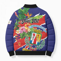 Personalized Costa Rica Alajuela Province Bomber Puffer Jacket - Wonder Print Shop