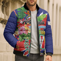 Personalized Costa Rica Alajuela Province Bomber Puffer Jacket - Wonder Print Shop