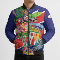 Personalized Costa Rica Alajuela Province Bomber Puffer Jacket - Wonder Print Shop