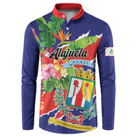 Personalized Costa Rica Alajuela Province Button Sweatshirt - Wonder Print Shop