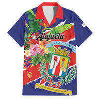 Personalized Costa Rica Alajuela Province Family Matching Off Shoulder Maxi Dress and Hawaiian Shirt - Wonder Print Shop