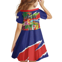 Personalized Costa Rica Alajuela Province Family Matching Summer Maxi Dress and Hawaiian Shirt - Wonder Print Shop