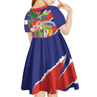 Personalized Costa Rica Alajuela Province Kid Short Sleeve Dress - Wonder Print Shop