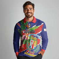 Personalized Costa Rica Alajuela Province Long Sleeve Polo Shirt - Wonder Print Shop