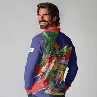 Personalized Costa Rica Alajuela Province Long Sleeve Polo Shirt - Wonder Print Shop