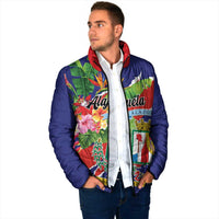 Personalized Costa Rica Alajuela Province Padded Jacket - Wonder Print Shop