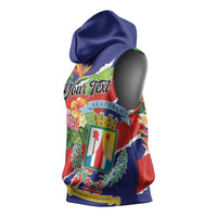 Personalized Costa Rica Alajuela Province Sleeveless Hoodie - Wonder Print Shop