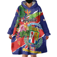 Personalized Costa Rica Alajuela Province Wearable Blanket Hoodie - Wonder Print Shop