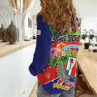 Personalized Costa Rica Alajuela Province Women Casual Shirt - Wonder Print Shop