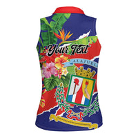 Personalized Costa Rica Alajuela Province Women Sleeveless Polo Shirt - Wonder Print Shop