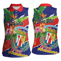 Personalized Costa Rica Alajuela Province Women Sleeveless Polo Shirt - Wonder Print Shop