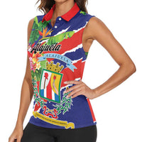 Personalized Costa Rica Alajuela Province Women Sleeveless Polo Shirt - Wonder Print Shop