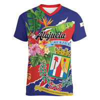 Personalized Costa Rica Alajuela Province Women V-Neck T-Shirt - Wonder Print Shop
