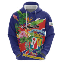 Personalized Costa Rica Alajuela Province Zip Hoodie - Wonder Print Shop