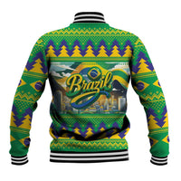Brazil Christmas Feliz Natal Baseball Jacket - Wonder Print Shop
