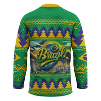Brazil Christmas Feliz Natal Hockey Jersey - Wonder Print Shop