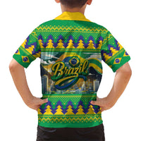 Brazil Christmas Feliz Natal Kid Hawaiian Shirt - Wonder Print Shop