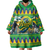 Brazil Christmas Feliz Natal Wearable Blanket Hoodie - Wonder Print Shop