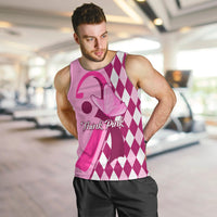 personalised-think-pink-men-tank-top-golf-argyle-pattern-breast-cancer-awareness