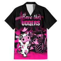 Personalised Save The Udders Family Matching Mermaid Dress and Hawaiian Shirt Farmer Day Breast Cancer Awareness - Wonder Print Shop