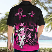 Personalised Save The Udders Hawaiian Shirt Farmer Day Breast Cancer Awareness - Wonder Print Shop