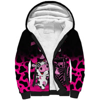 Personalised Save The Udders Sherpa Hoodie Farmer Day Breast Cancer Awareness - Wonder Print Shop